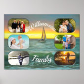 Sailboat Banderas 0884 Family Collage Art Print (Voorkant)