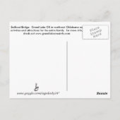 Sailboat Bridge Grove Oklahoma postkaart 16rev (Achterkant)