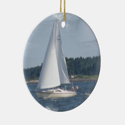 Sailboat Bubbles Ornament (Rechts)