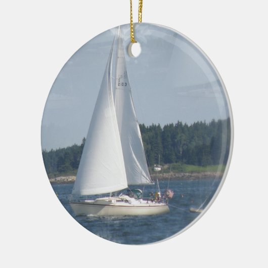Sailboat Bubbles Ornament (Links)