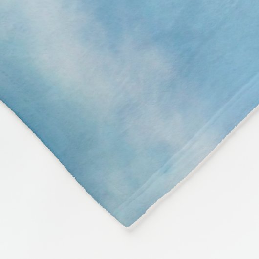 SailBoat & Clouds Fleece Deken (Hoek)