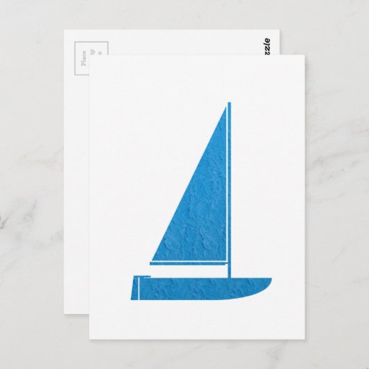 SailBOAT Club Cadeaus Zeilboot ART NVN41 navinJOSH Briefkaart (Voorkant / Achterkant)