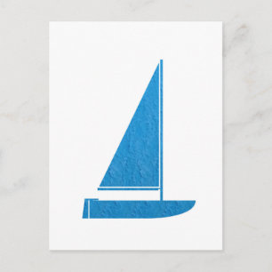 SailBOAT Club Gifts Sail Boat ART NVN41 navinJOSHI Briefkaart