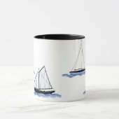 sailboat coffee cup mug mok (Midden)