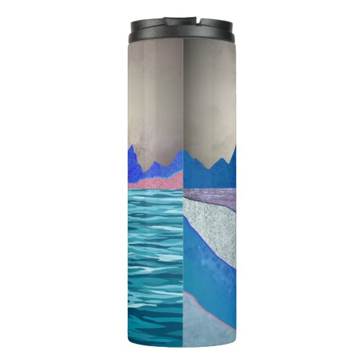 Sailboat Cove Landschap Thermosbeker (Achterkant)