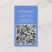 Sailboat Custom QR Code Scannable Kust Verticaal Visitekaartje (Achterkant)