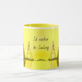 Sailboat Fine Art dat ik liever verkoop als prijso Mok (Midden)