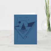 Sailboat greeting card kaart (Voorkant)