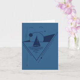 Sailboat greeting card kaart