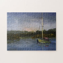 Sailboat Impressionistic Original Art uitdagend