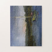 Sailboat Impressionistic Original Art uitdagend Legpuzzel (Verticaal)