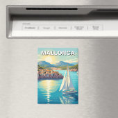 Sailboat in Mallorca Spain Travel Magneet (Insitu (Vaatwasser))