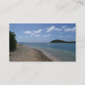 Sailboat in the Distance at St. Thomas Visitekaartje (Achterkant)