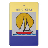 Sailboat in the Sun Mini Klembord (Achterkant)