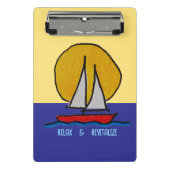 Sailboat in the Sun Mini Klembord (Voorkant)