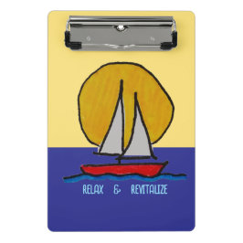 Sailboat in the Sun Mini Klembord