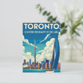 Sailboat in Toronto Canada Travel Briefkaart (Staand voorkant)