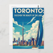 Sailboat in Toronto Canada Travel Briefkaart (Voorkant / Achterkant)