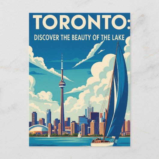Sailboat in Toronto Canada Travel Briefkaart (Voorkant)