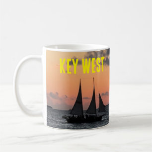 Sailboat Key West Florida Sunset Coffee Mok Cup