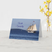 Sailboat Lake Michigan sympathie Kaart (Gele Bloem)