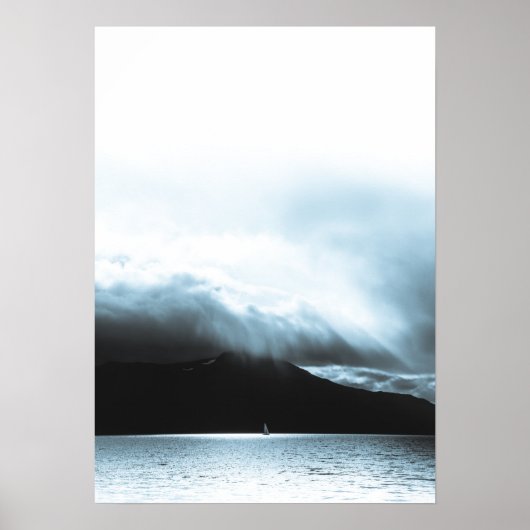 Sailboat Landscape Foto Poster (Voorkant)