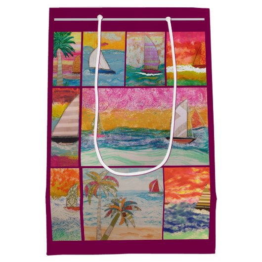 Sailboat  medium cadeauzakje (Achterkant)