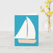 Sailboat Note Kaart (Gele Bloem)