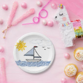 SAILBoat Papieren Bordje (Feest)