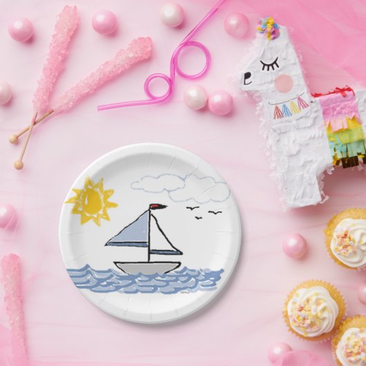 SAILBoat Papieren Bordje (Feest)