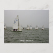 Sailboat races in Bellport Dock, Bellport NY Briefkaart (Voorkant)