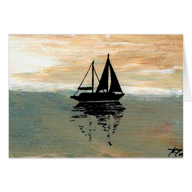 SailBoat Reflections CricketDiane Ocean Stuff (Voorkant Horizontaal)
