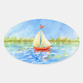 Sailboat Reflections Stickers (Voorkant)
