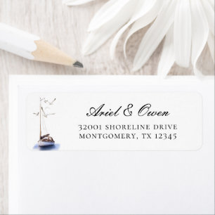 Sailboat Return Address Label