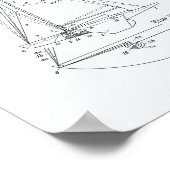 Sailboat Rigging 1921 Patent Art - Witboek Poster (Hoek)