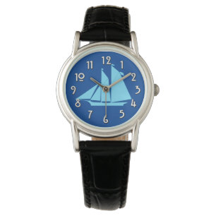 Sailboat Silhouette 3 Watch Horloge