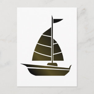 Sailboat Silhouette Briefkaart