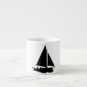 Sailboat Silhouette Espresso Kop (Voorkant)