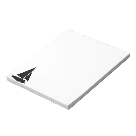 Sailboat Silhouette Notitieblok (Linkerzijde)