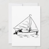 Sailboat Sketch Kaart (Voorkant)