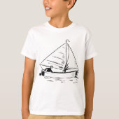 Sailboat Sketch T-shirt (Voorkant)