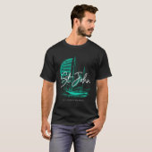 Sailboat St John Us Maagdeneilanden T-shirt (Voorkant volledig)