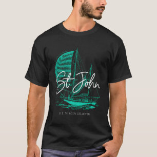 Sailboat St John Us Maagdeneilanden T-shirt