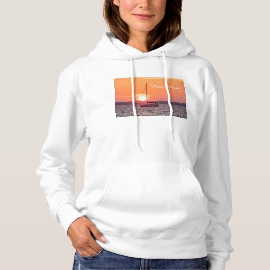 Sailboat Sunrise Women's Hoodie (Voorkant)