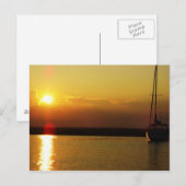 Sailboat Sunset Briefkaart (Voorkant / Achterkant)