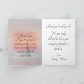 Sailboat Sunset Pastor Appreciation  Bedankkaart (Binnen)