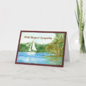 Sailboat Sympathy Card Kaart (Voorkant)