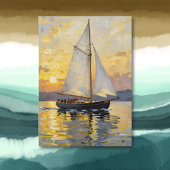 Sailboat Themed Happy Anniversary  Kaart