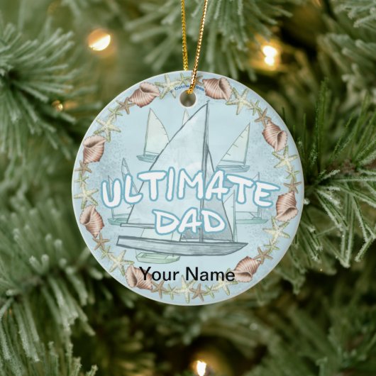Sailboat Ultimate Dad ornament (Boom)