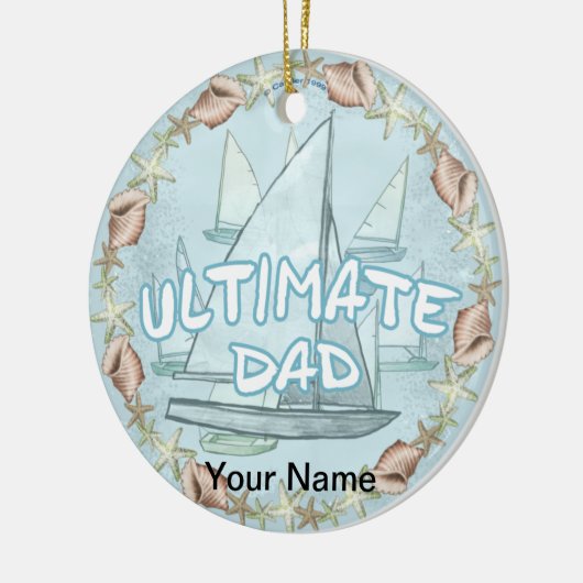 Sailboat Ultimate Dad ornament (Links)